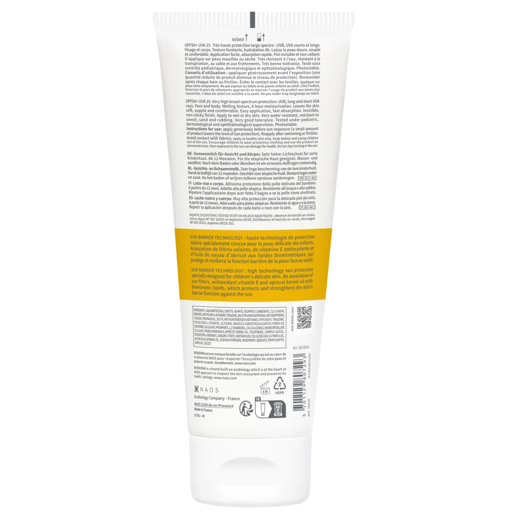 Lotiune cu protectie solara SPF 50+ pentru copii Photoderm Pediatrics, 200ml, Bioderma
