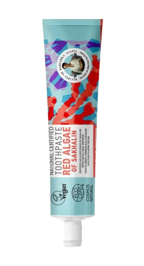 Pasta de dinti Red Algae of Sakhalin, 85g, Bunica Agafia