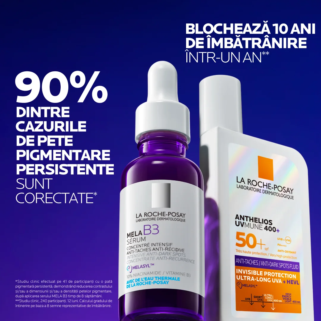 Fluid anti-pete pigmentare cu SPF50+ Anthelios UVMUNE 400+ HEVL, 50ml, La Roche-Posay