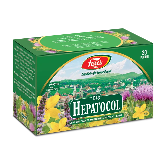 Ceai Hepatocol, 20 plicuri, Fares