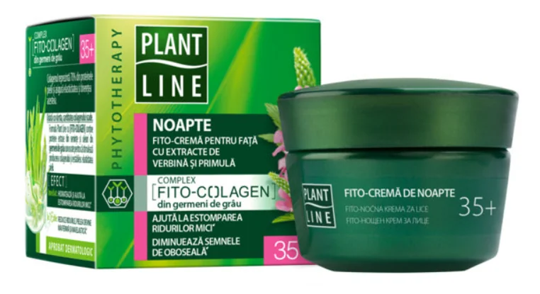 Crema de noapte cu extract de verbina 35+, 45ml, Plant Line