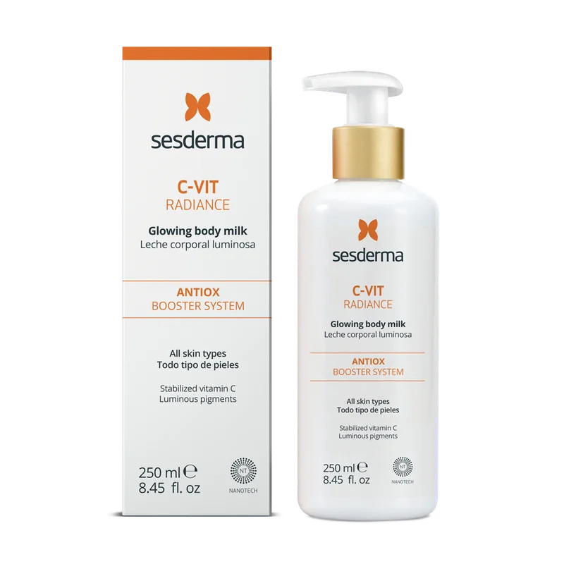 Lapte de corp cu particule stralucitoare C-Vit Radiance, 250ml, Sesderma