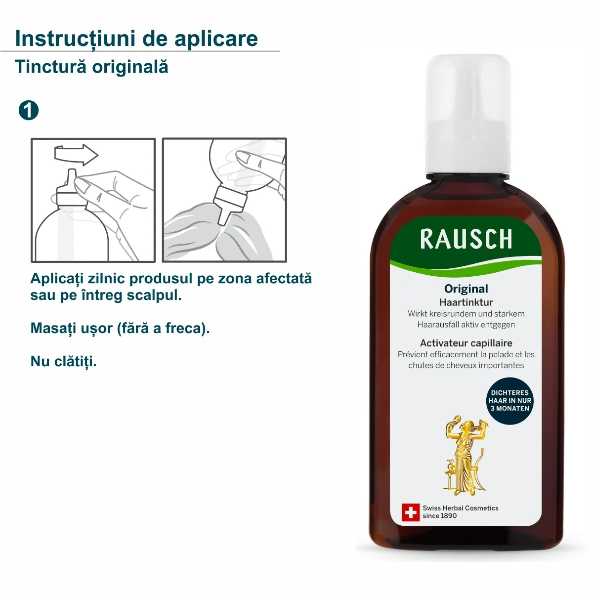 Tinctura originala pentru par, 200ml, Rausch