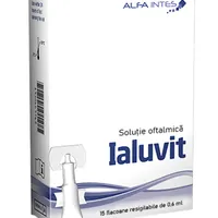 Ialuvit solutie oftalmica, 15 flacoane, Alfa Intes