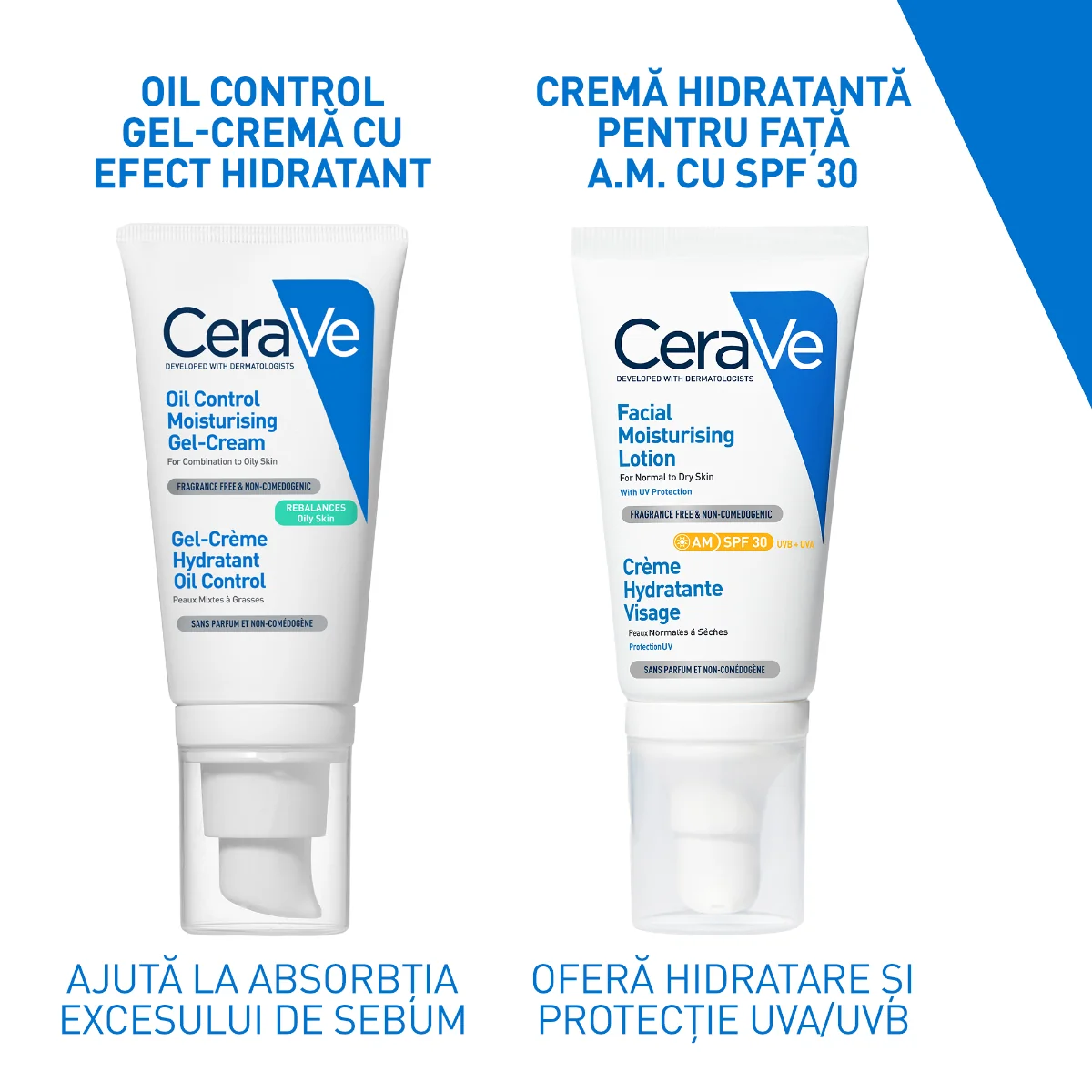 Gel-crema cu efect hidratant pentru ten mixt spre gras Oil-Control, 52ml, CeraVe