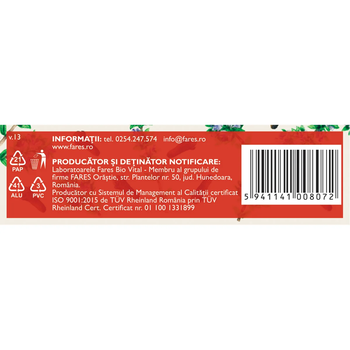 Biomicin Forte, 15 capsule, Fares