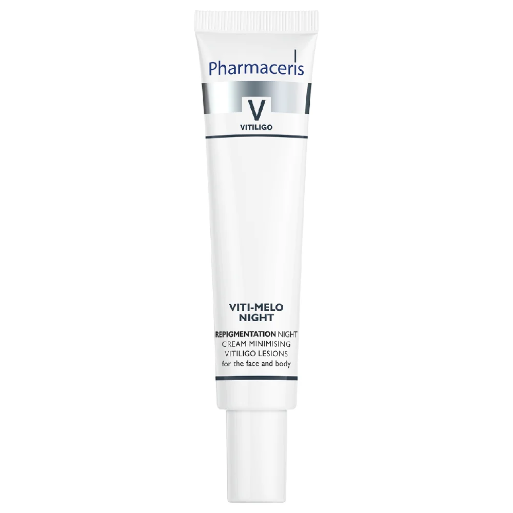 Crema de noapte repigmentare vitiligo pentru ten si corp Viti-Melo V, 40ml Phamaceris