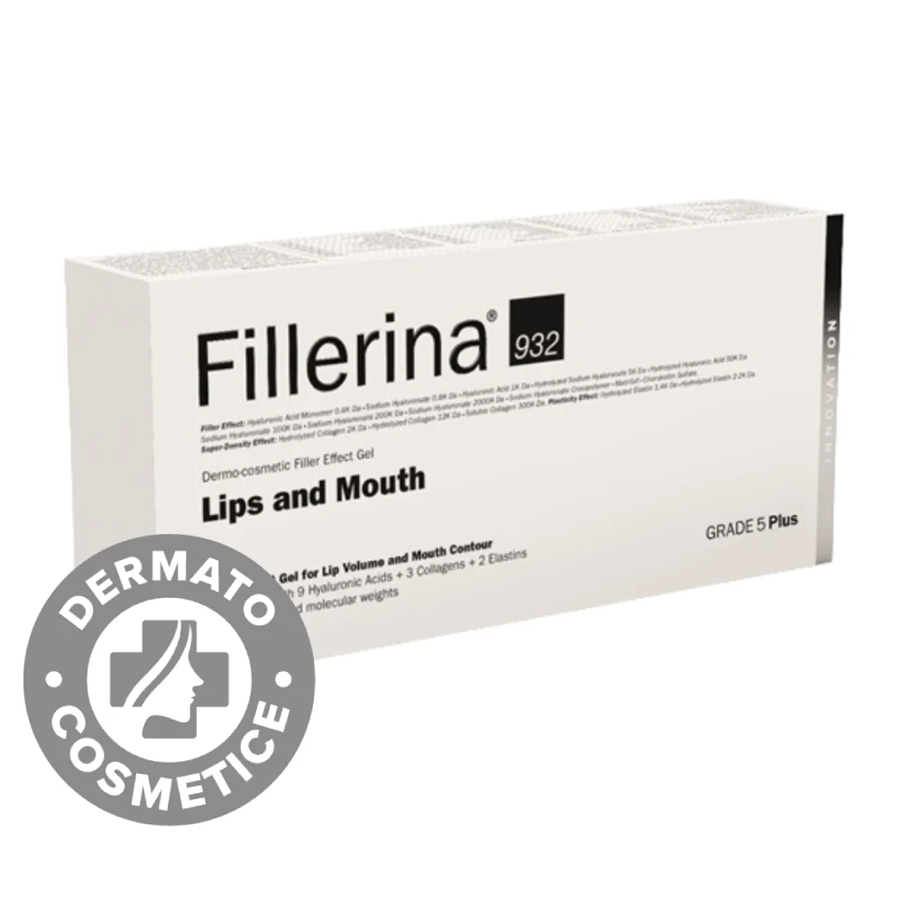 Gel cu efect de umplere pentru buze si conturul buzelor 932 Grad 5 Plus Fillerina, 7ml, Labo