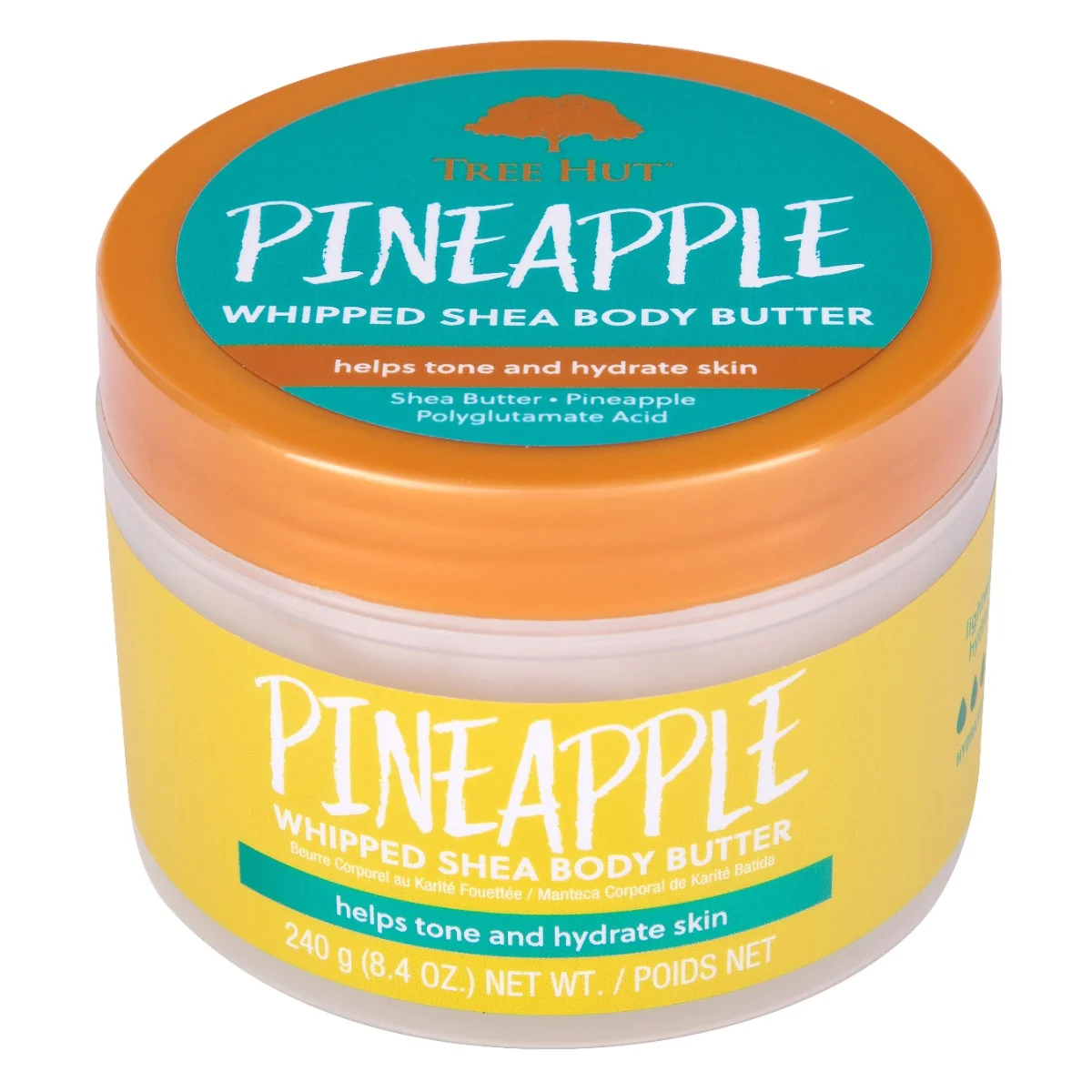 Unt de corp Pineapple, 240g, Tree Hut