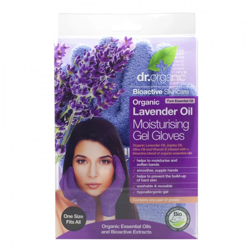 Dr.Organic Lavanda Manusi pentru hidratare mainilor, 1 pereche