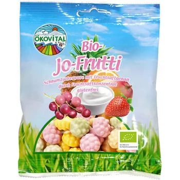 Jeleuri vegane cu fructe si iaurt, 80g, Okovital