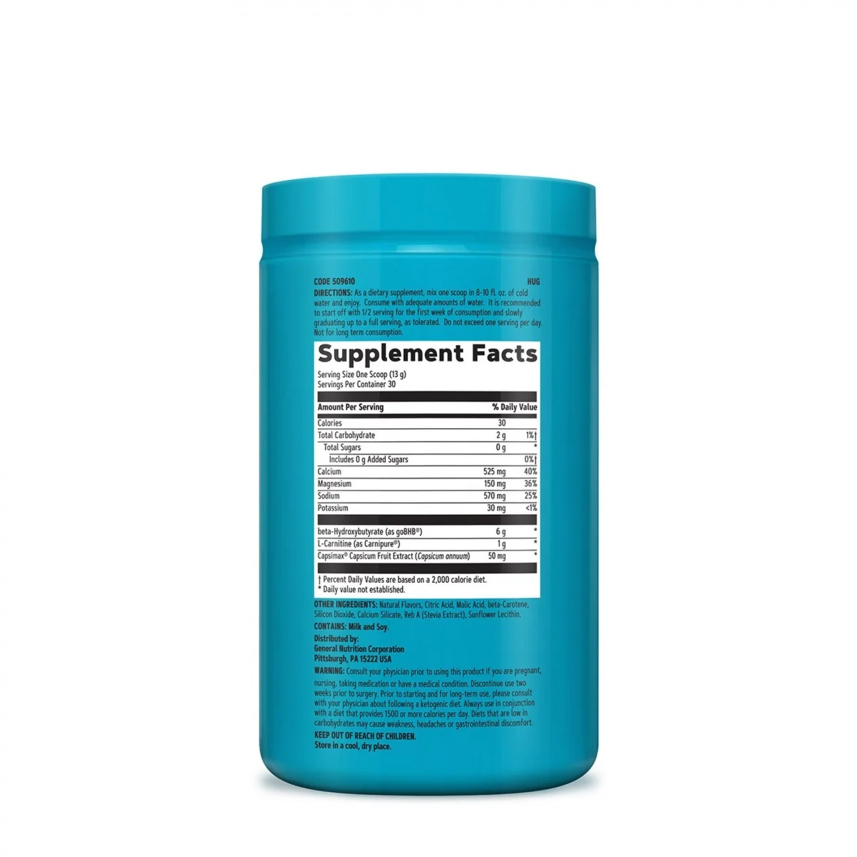 BHB si Carnitina cu aroma de portocale si mango Total Lean, 390g, GNC