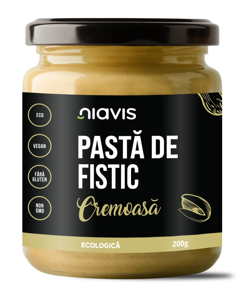 Pasta de fistic cremoasa, 200g, Niavis