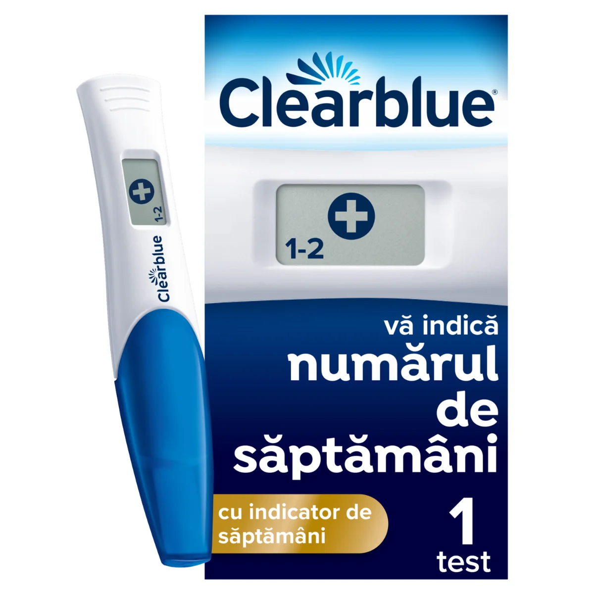 Test de sarcina digital cu indicator de saptamani, 1 bucata, Clearblue