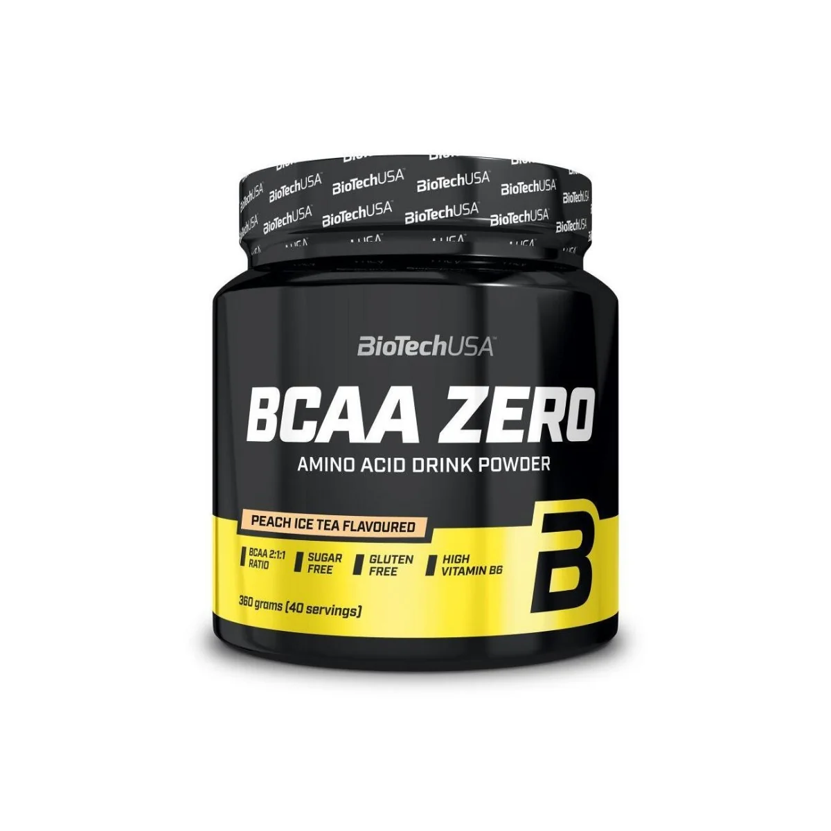 Aminoacizi BCAA Zero pulbere cu aroma Peach Ice Tea, 360g, BioTechUSA