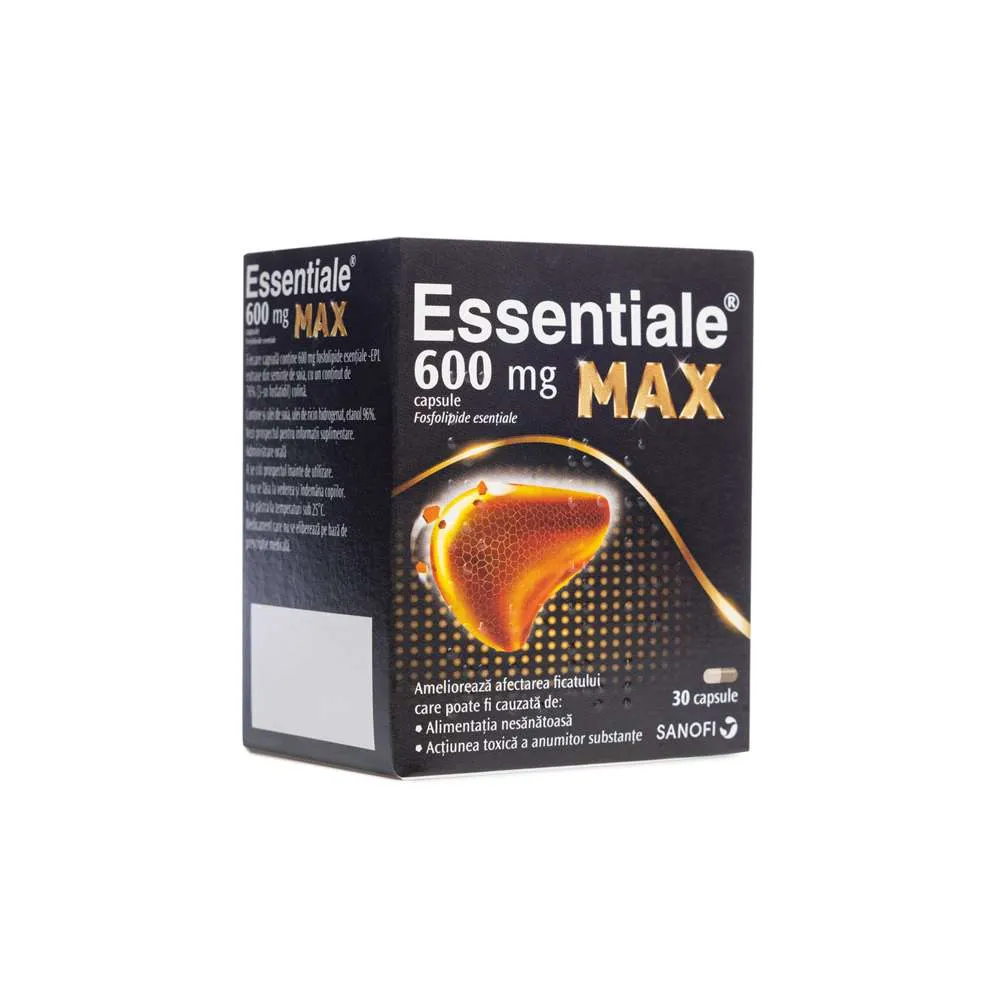 Essentiale MAX 600mg, 30 capsule, Sanofi 
