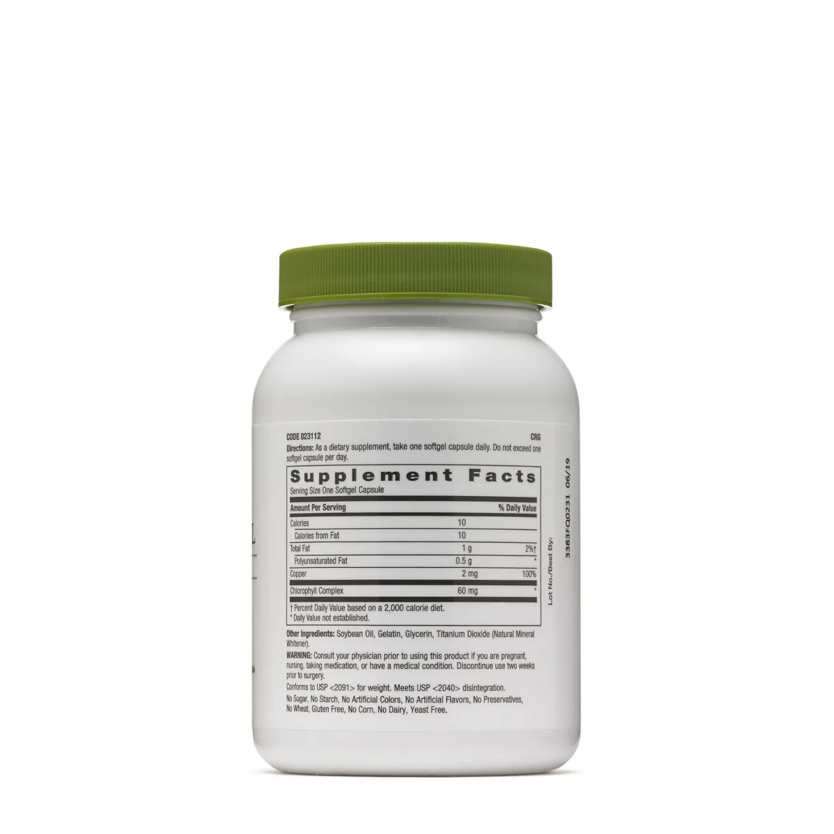 Clorofila tripla cu fitonutrienti, 90 capsule, GNC