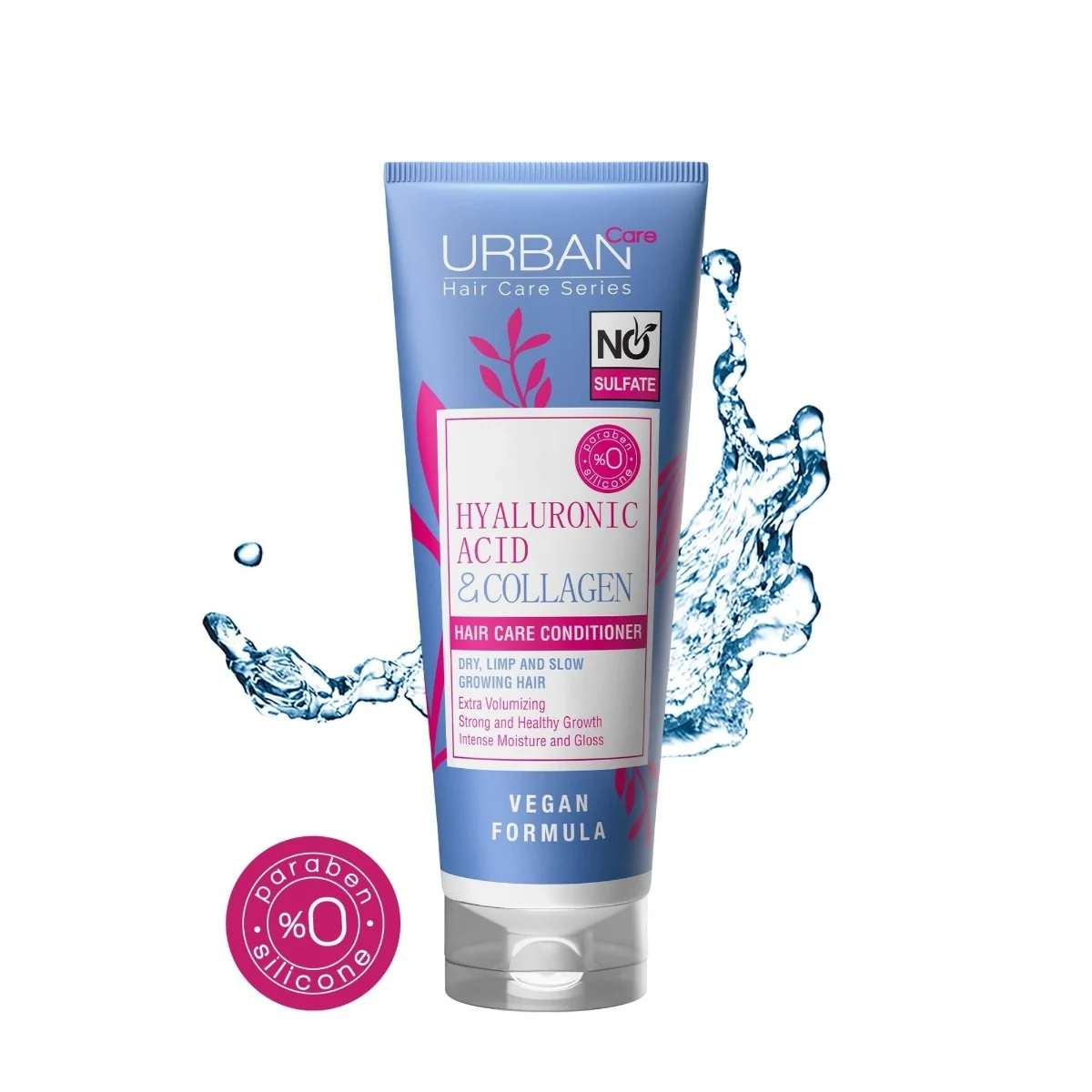Balsam de par fara sulfati cu Acid Hialuronic si Colagen, 250ml, Urban Care