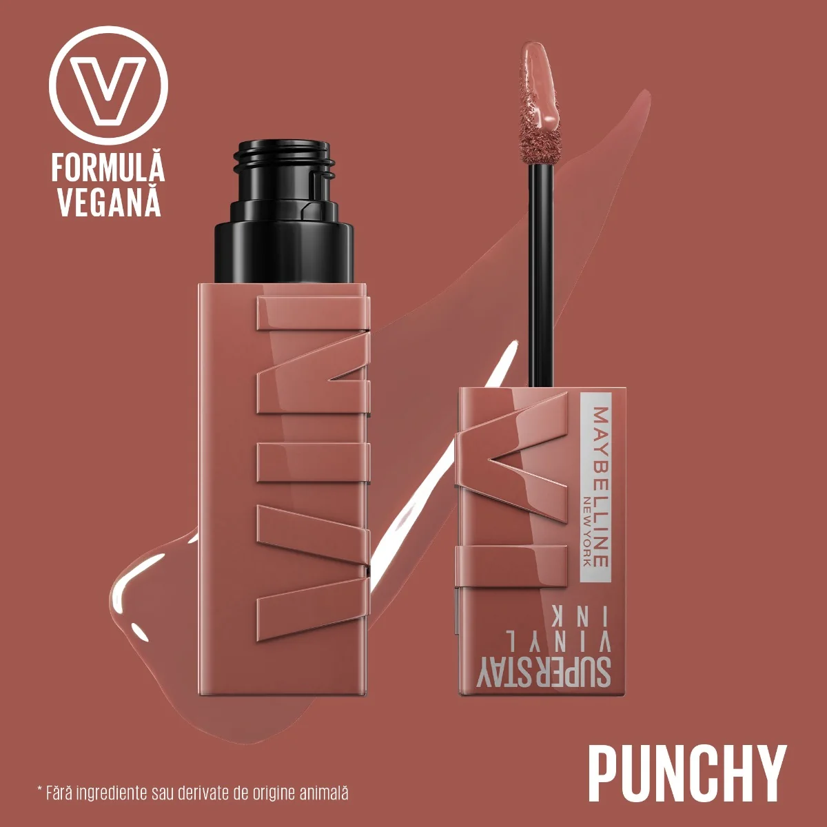 Ruj lichid rezistent cu stralucire de vinil Superstay Ink 12 Punchy, 4.2ml, Maybelline