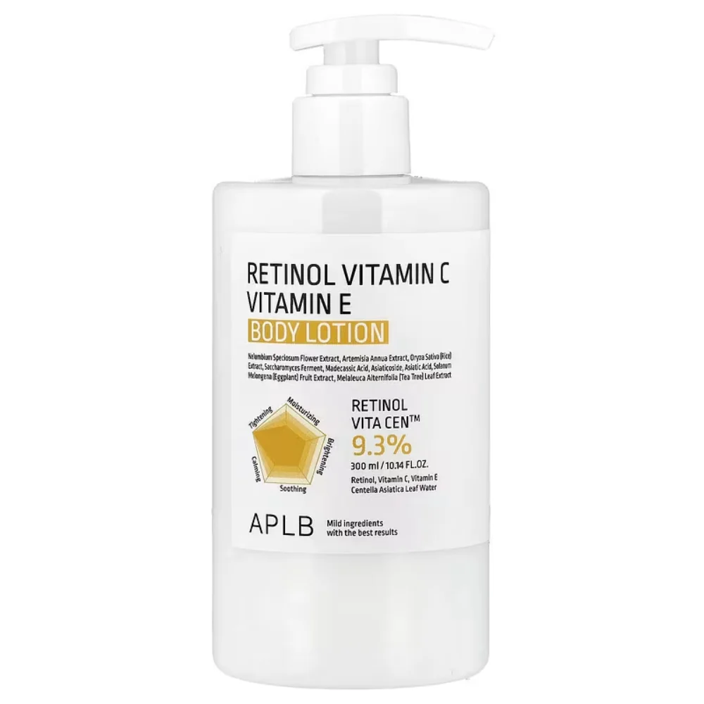Lotiune de corp cu Retinol si Vitamina C & E, 300ml, ALPB