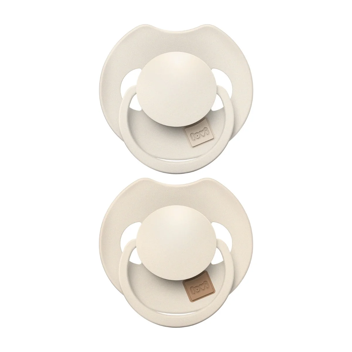 Set suzete din silicon pentru +18 luni Dynamic Prime Coconut/Ivory 34/403, 2 bucati, LOVI