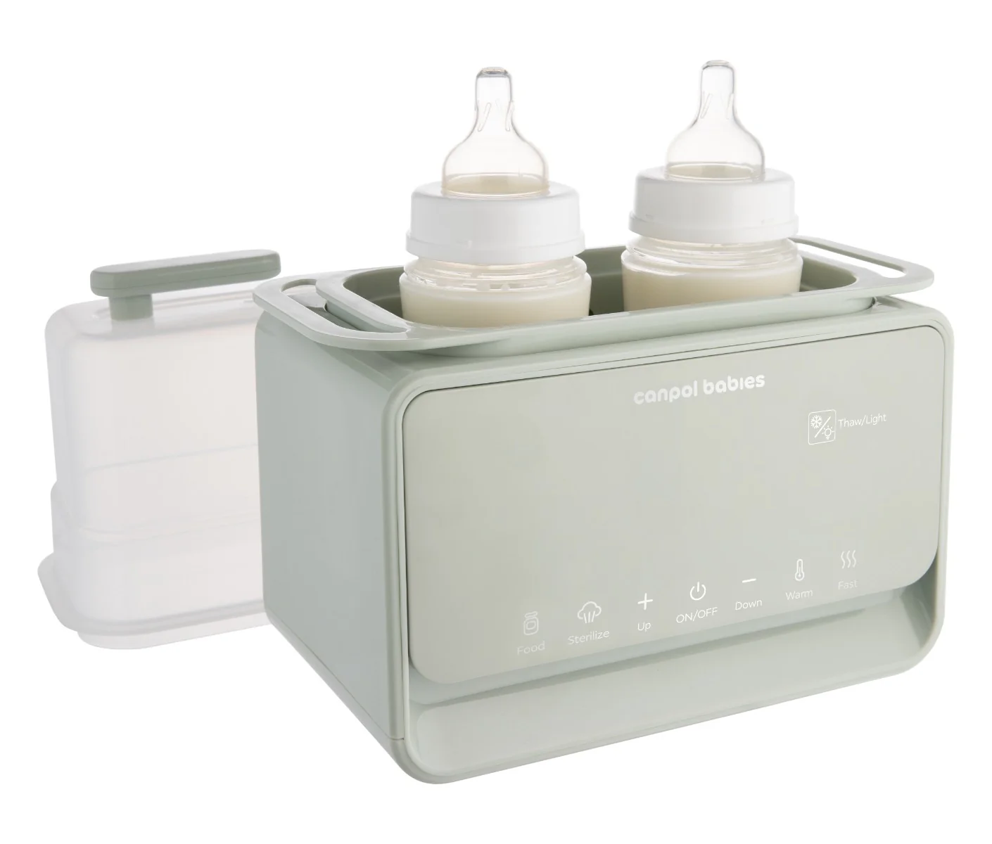 Incalzitor biberoane si sterilizator cu termostat si lampa de veghe 12/218, 1 bucata, Canpol babies