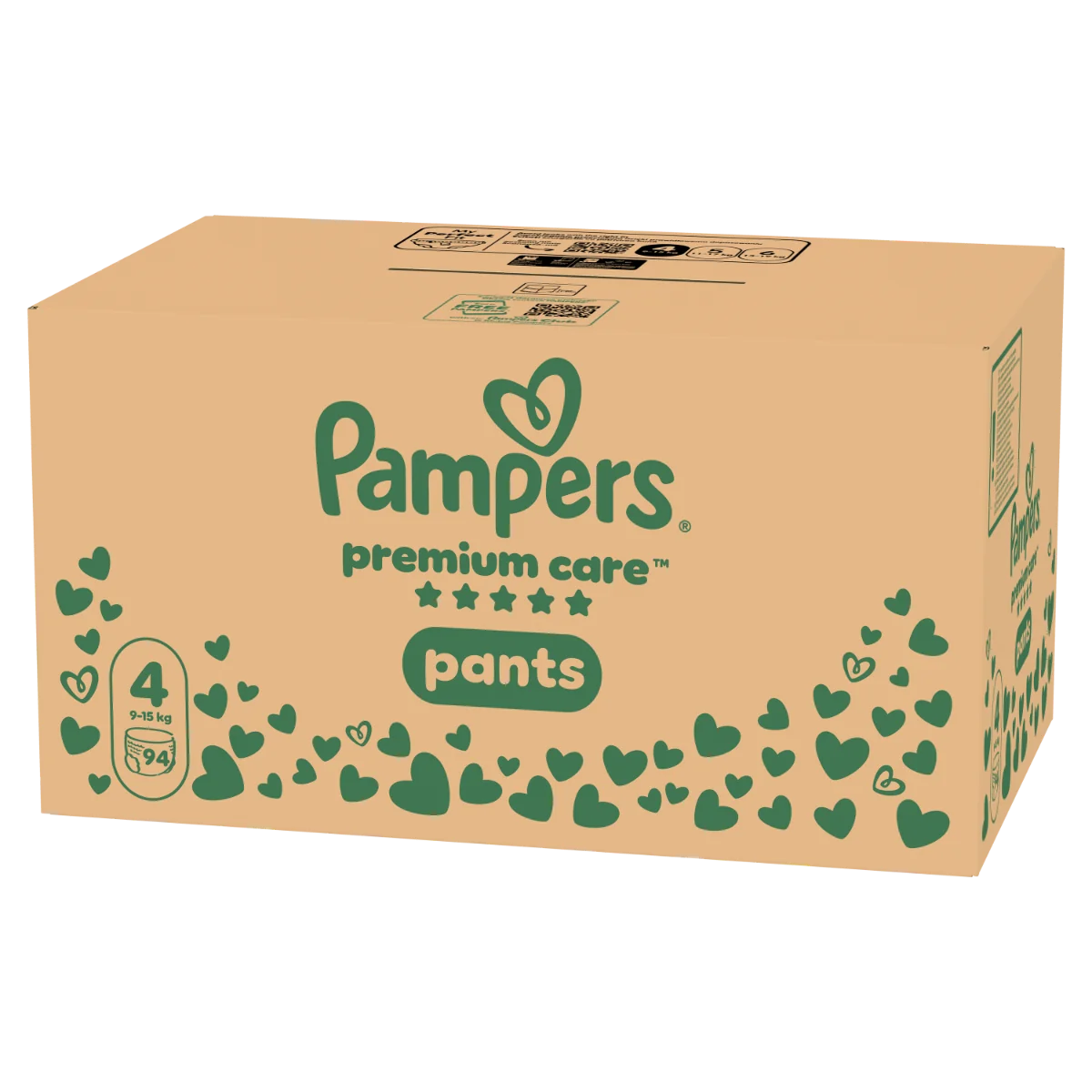 Scutece-chilotel Premium Care Pants XXL Box Marimea 4 pentru 9-15 kg, 94 bucati, Pampers