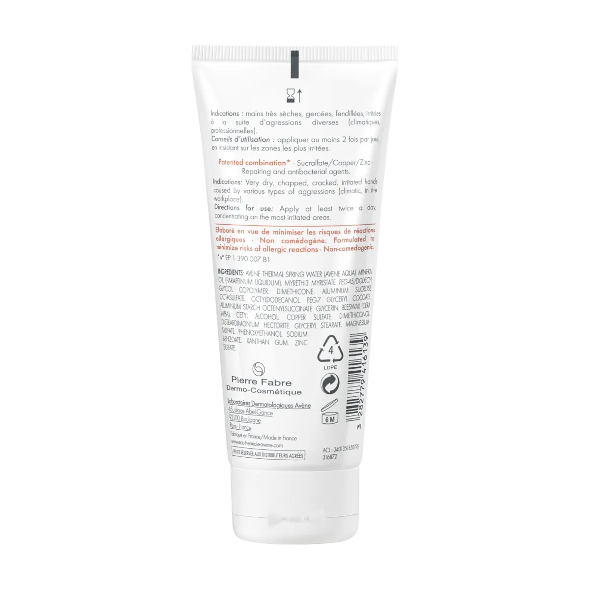 Crema reparatoare pentru maini Cicalfate, 100ml, Avene 