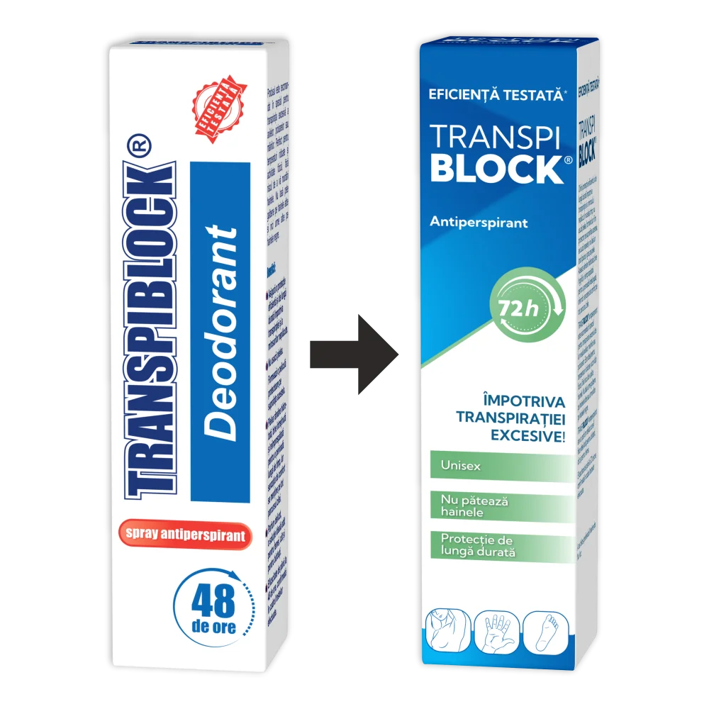 Deodorant spray, 150ml, Transpiblock
