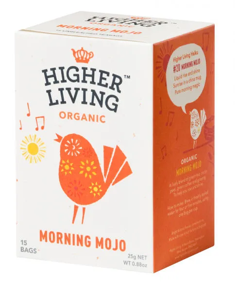 Ceai Morning Mojo Bio, 15 plicuri, Higher Living