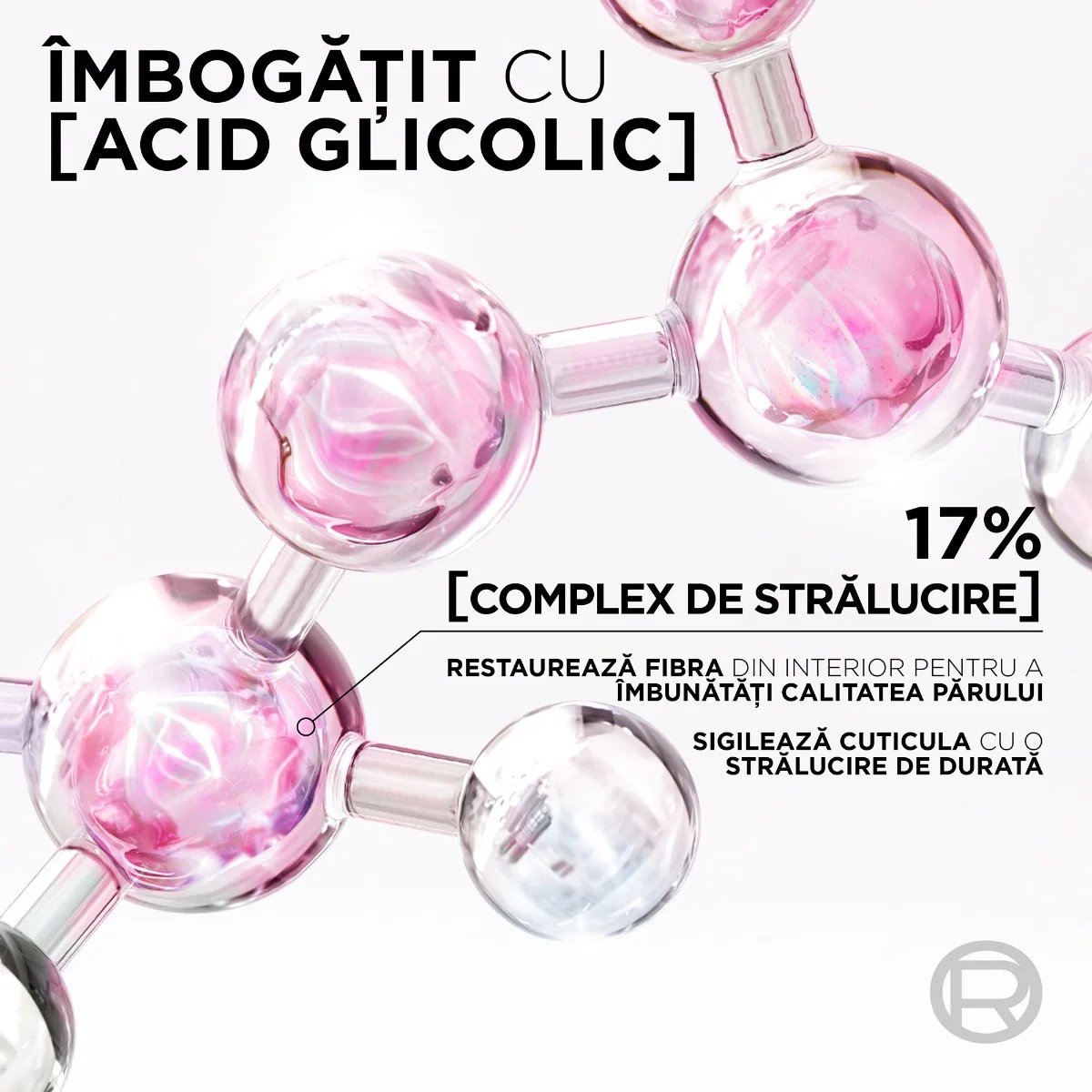 Serum pentru stralucirea parului fara clatire Glycolic Gloss Ultimate, 150ml, Elseve