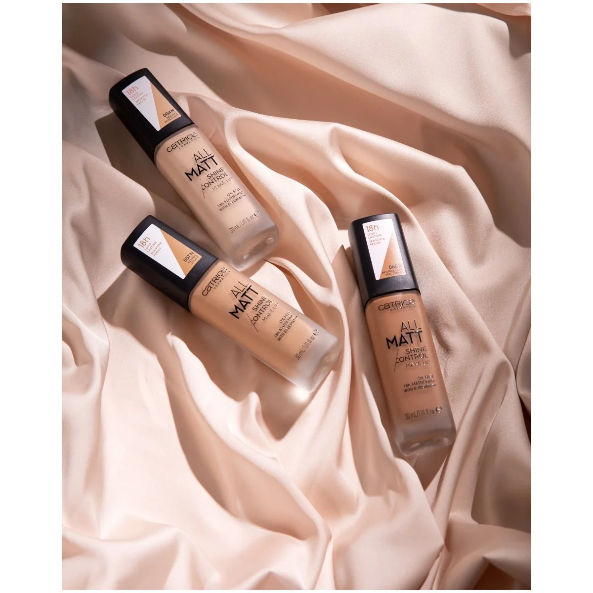 Fond de ten All Matt Shine Control Make Up 020 N - Neutral Nude Beige, 30ml, Catrice