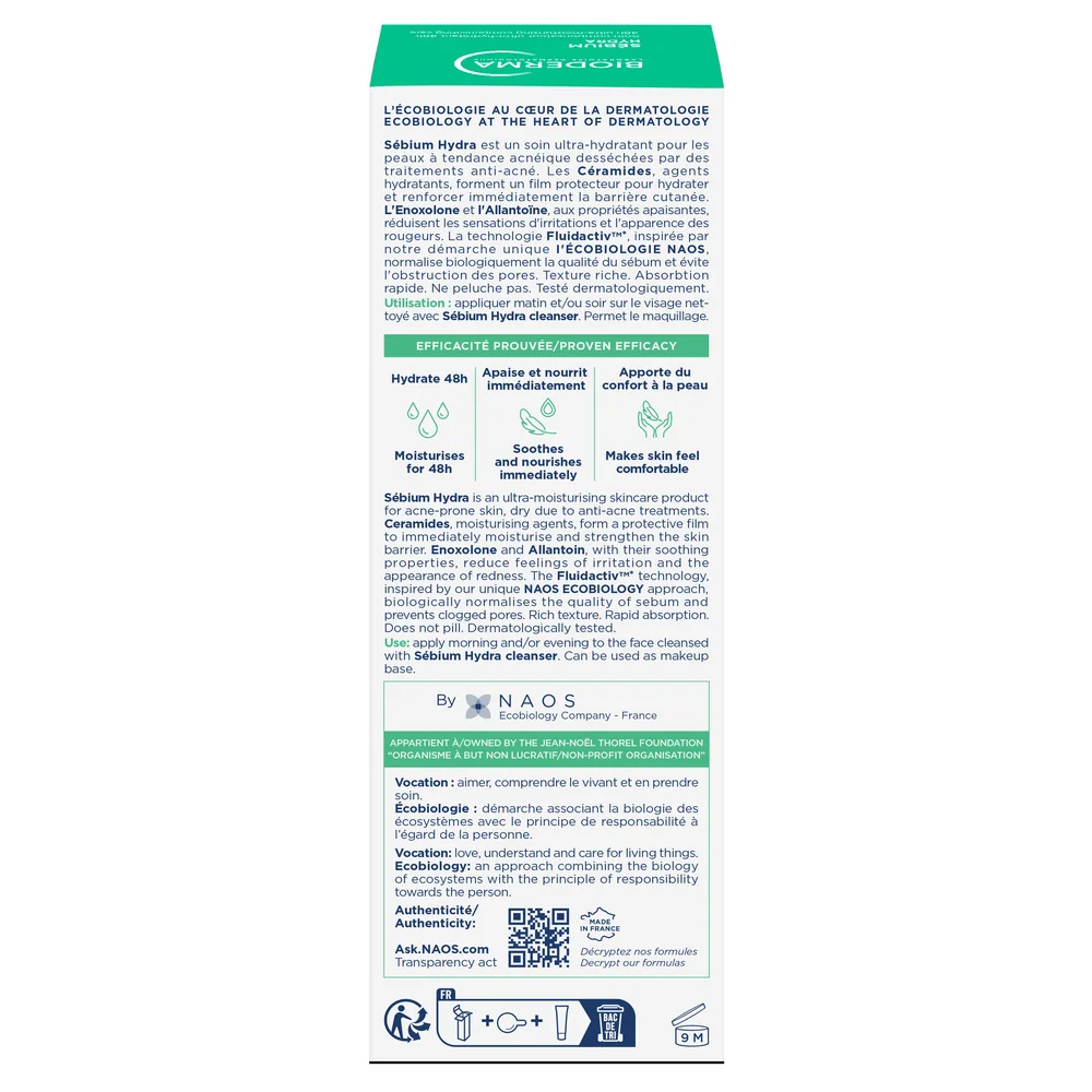 Gel Sebium Hydra, 40ml, Bioderma
