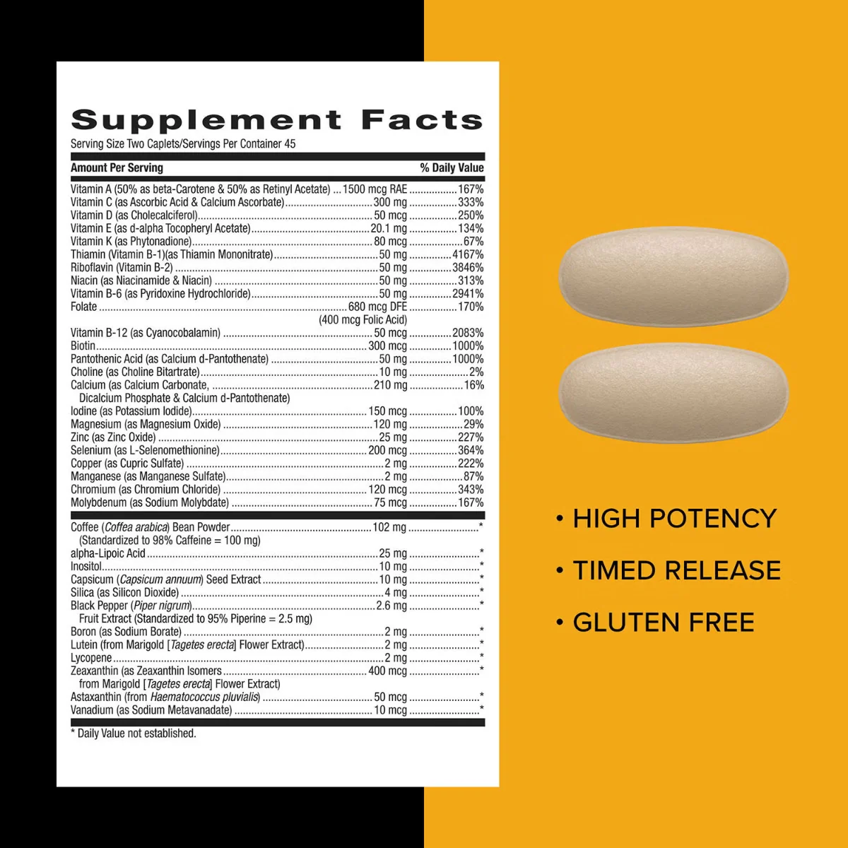 Multivitamine pentru barbati Mega Men® Energie si Metabolism, 90 tablete, GNC