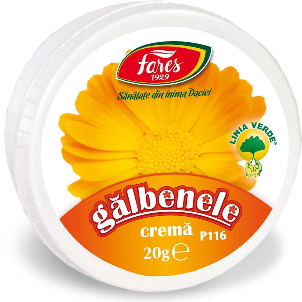 Crema de galbenele, 20g, Fares