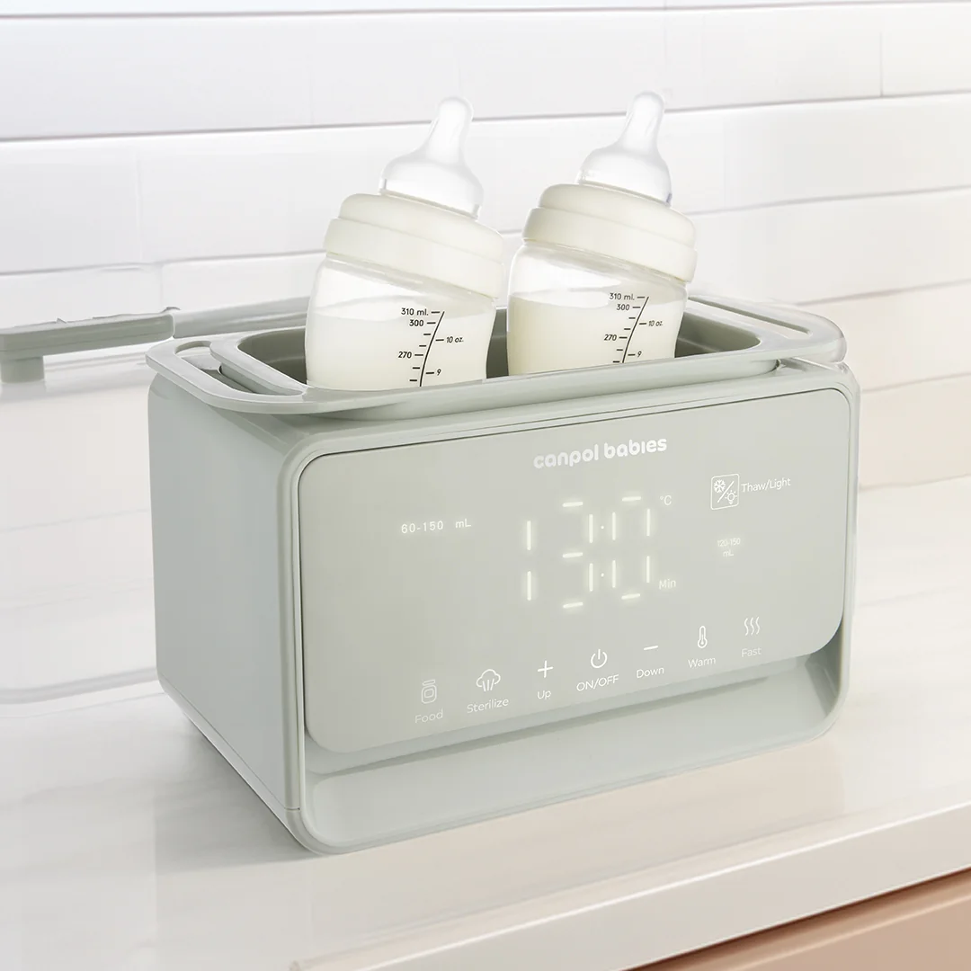 Incalzitor biberoane si sterilizator cu termostat si lampa de veghe 12/218, 1 bucata, Canpol babies