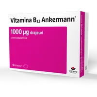 Vitamina B12 Ankermann 1000μg, 50 drajeuri, Worwag Pharma