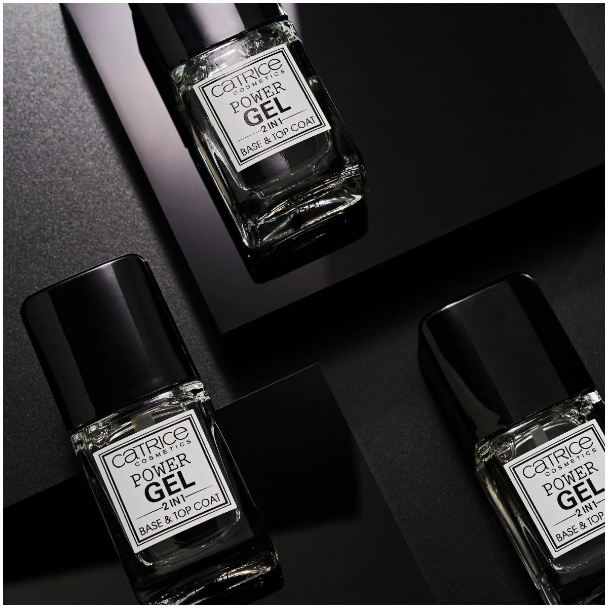 Baza si top gel pentru unghii Power Gel 2 in 1, 10.5ml, Catrice