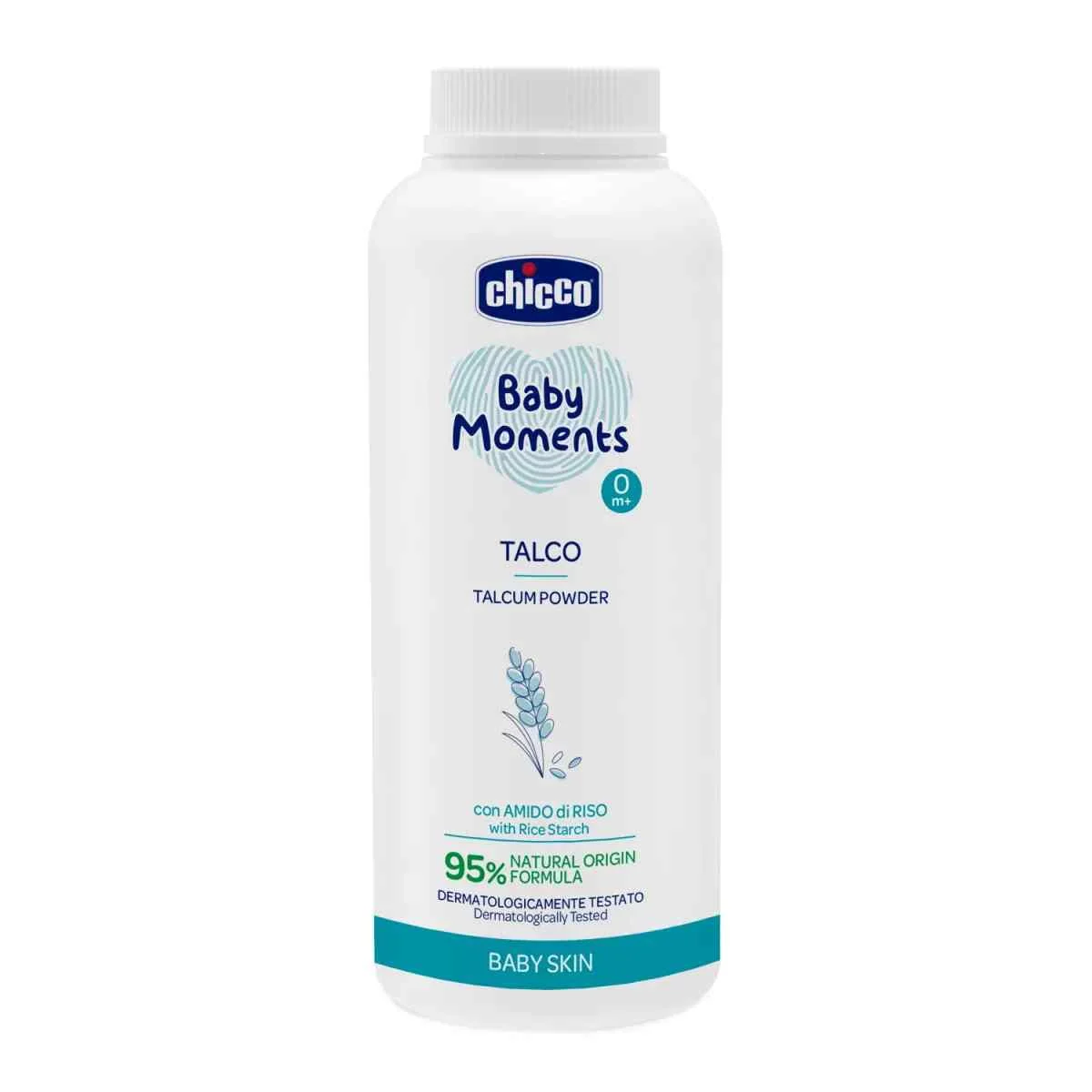 Pudra de talc Baby Moments 0 luni +, 150g, Chicco