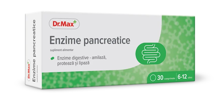 Dr. Max Enzime pancreatice, 30 comprimate filmate