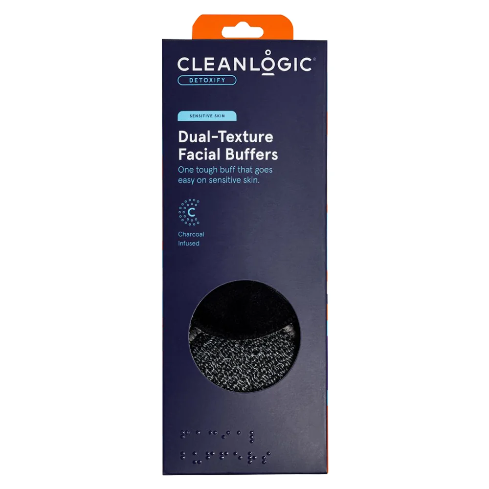 Set bureti pentru curatarea tenului sensibil cu doua texturi Detoxify, 3 bucati, Cleanlogic