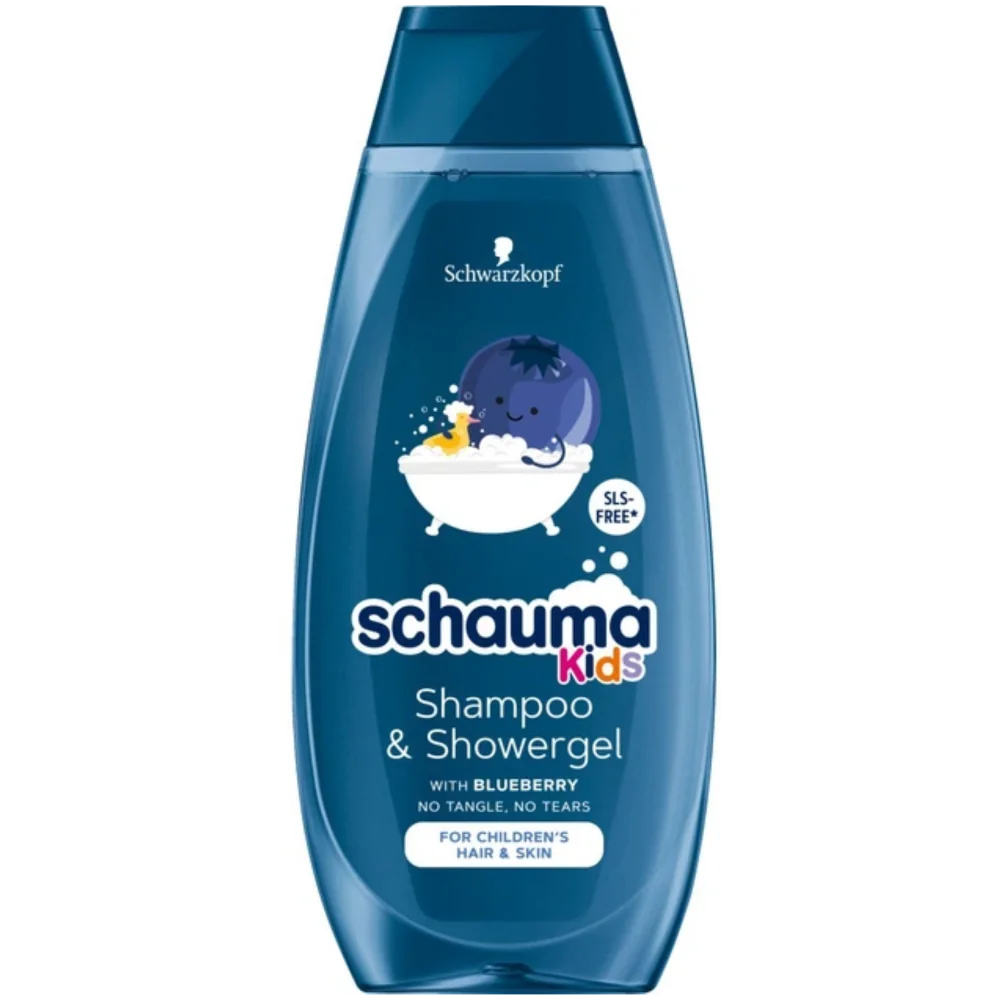 Sampon si gel de dus copii Blueberry, 400ml, Schauma