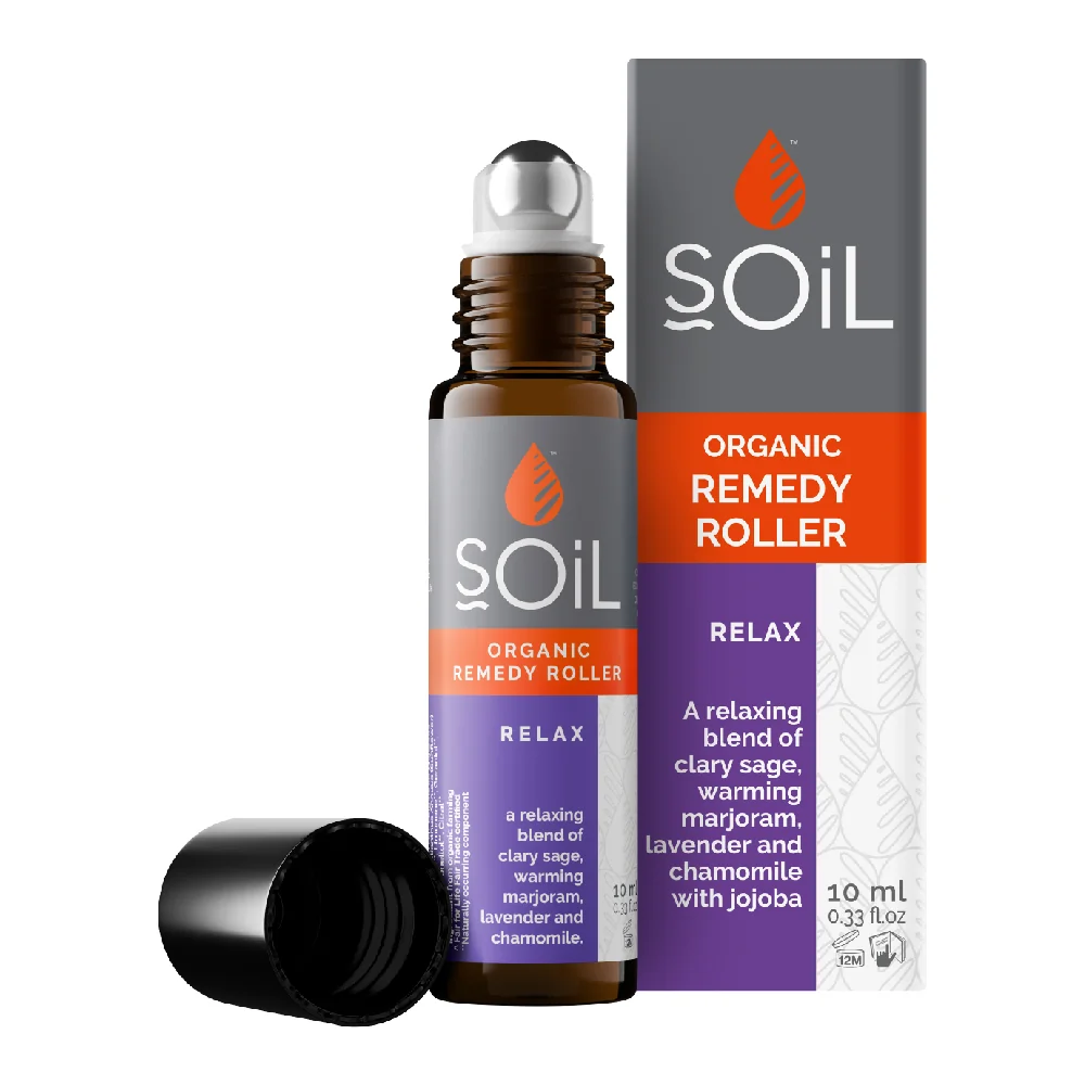 Roll-On Relax cu uleiuri esentiale pure organice ECOCERT, 11ml, Soil