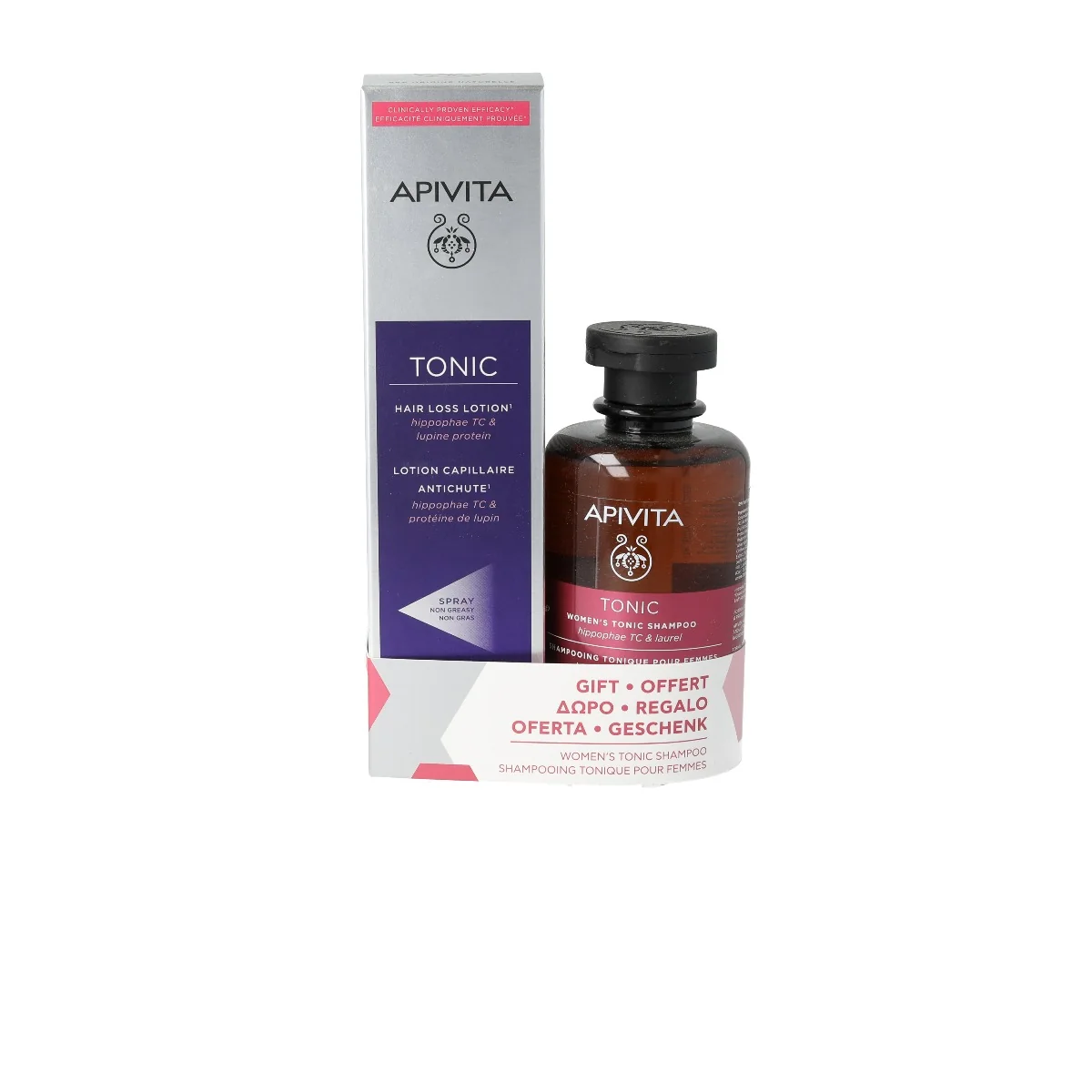 Apivita Pachet PRO pentru femei Tonic capilar 150ml + Sampon 250ml