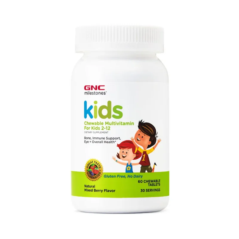 Kids Multivitamine, 60 tablete masticabile, GNC