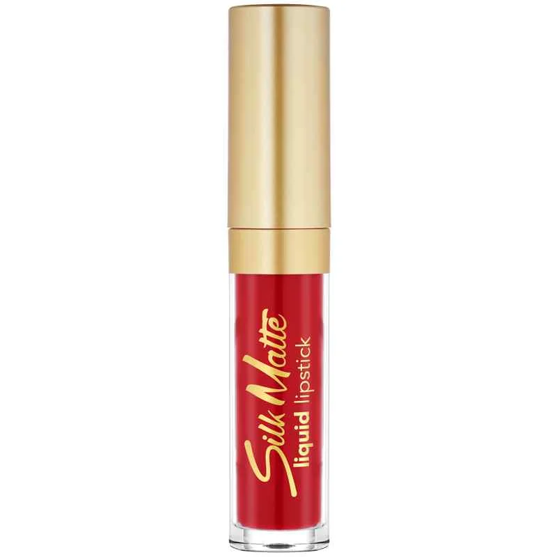 Ruj de buze lichid Silk Matte No 61 Red Kiss, 4.5ml, Flormar
