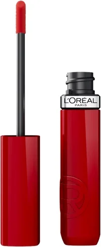 Ruj lichid cu stralucire de lac Infaillible Laque Resistance 420 Rouge Paris, 4.3ml, L'Oreal Paris