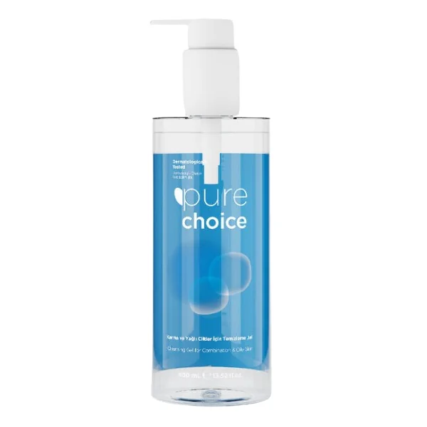 Gel de curatarea faciala pentru ten mixt si gras, 400ml, Pure