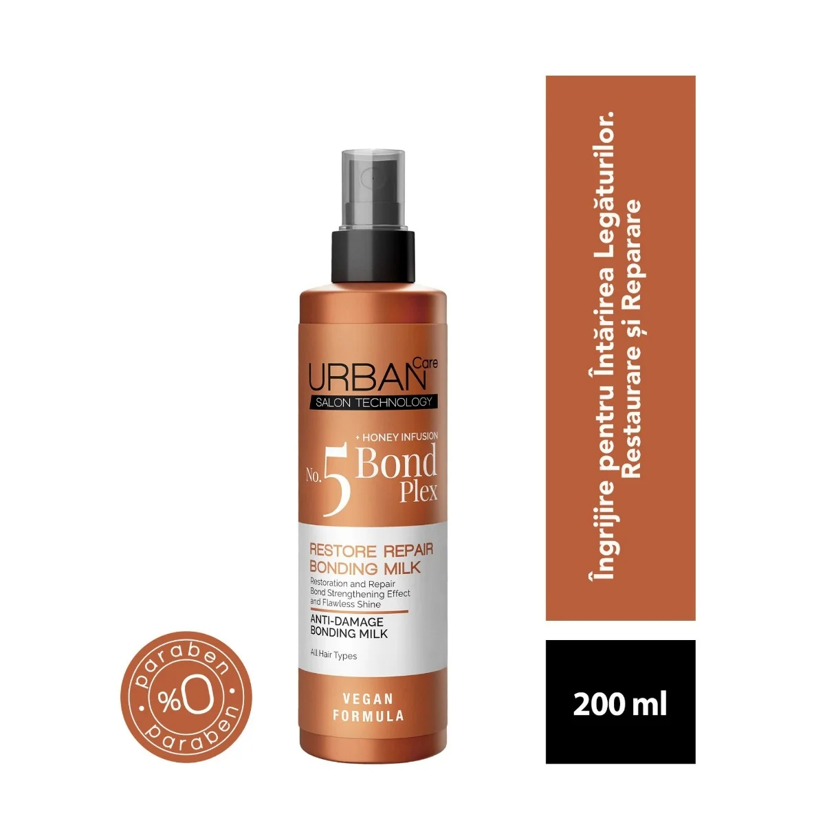 Lapte de par restaurator Bond Plex No. 5, 200ml, Urban Care