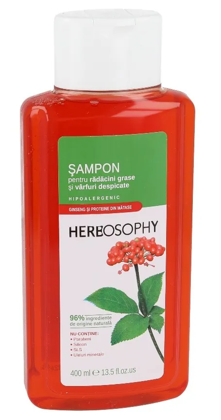 Herbosophy, Sampon cu extract de Ginseng, 400ml